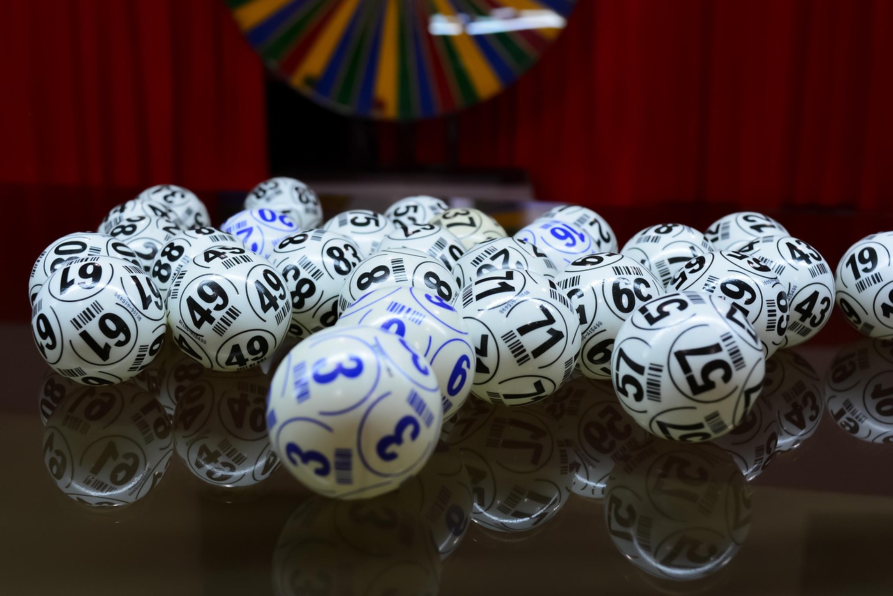 Bingo balls being drawn for a bingo game